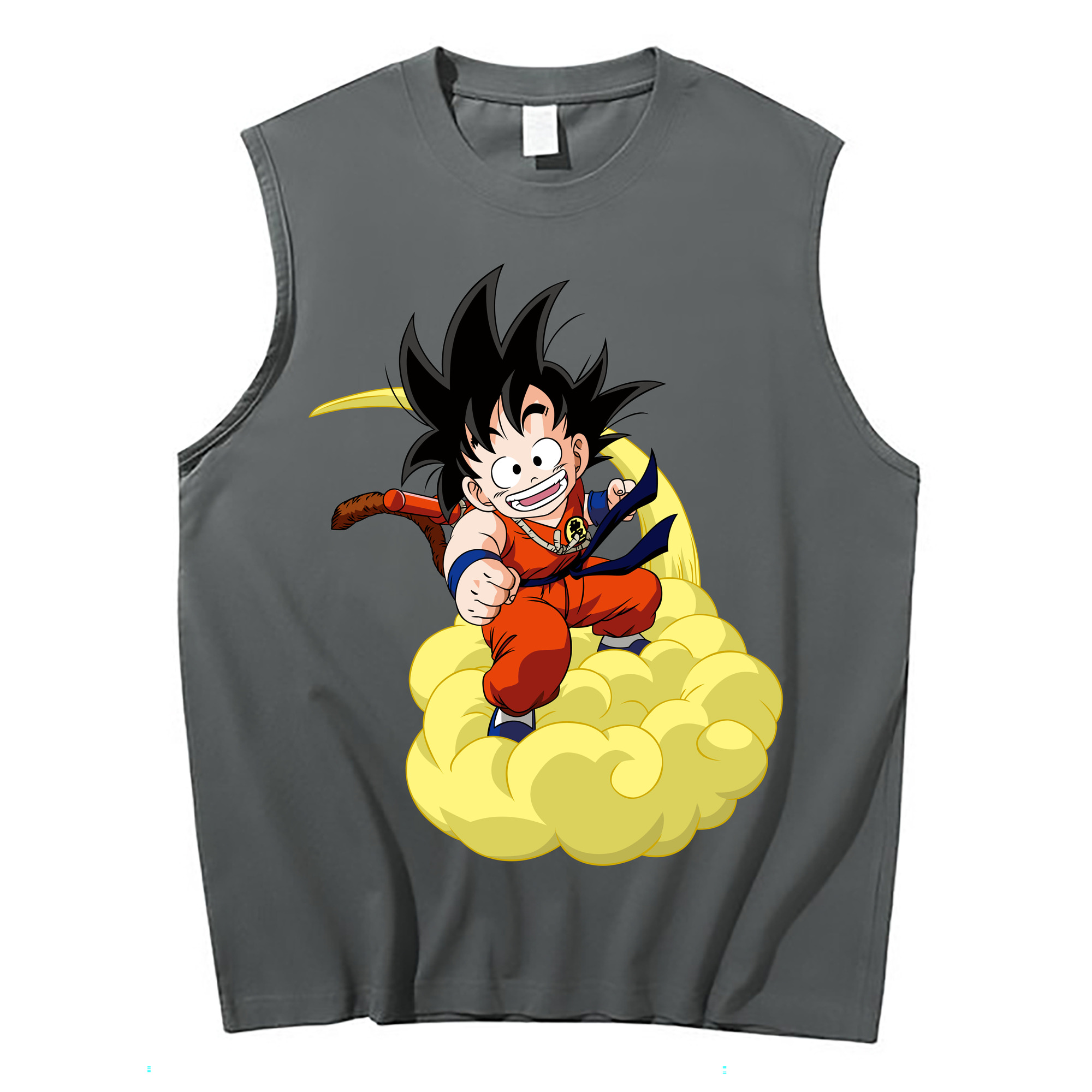 （画像用） ドラゴンボール 孫悟空（そん ごくう）Son Goku カカロット DRAGON BALL Kakarotto コットン100％タンクトップ（フロントプリント）